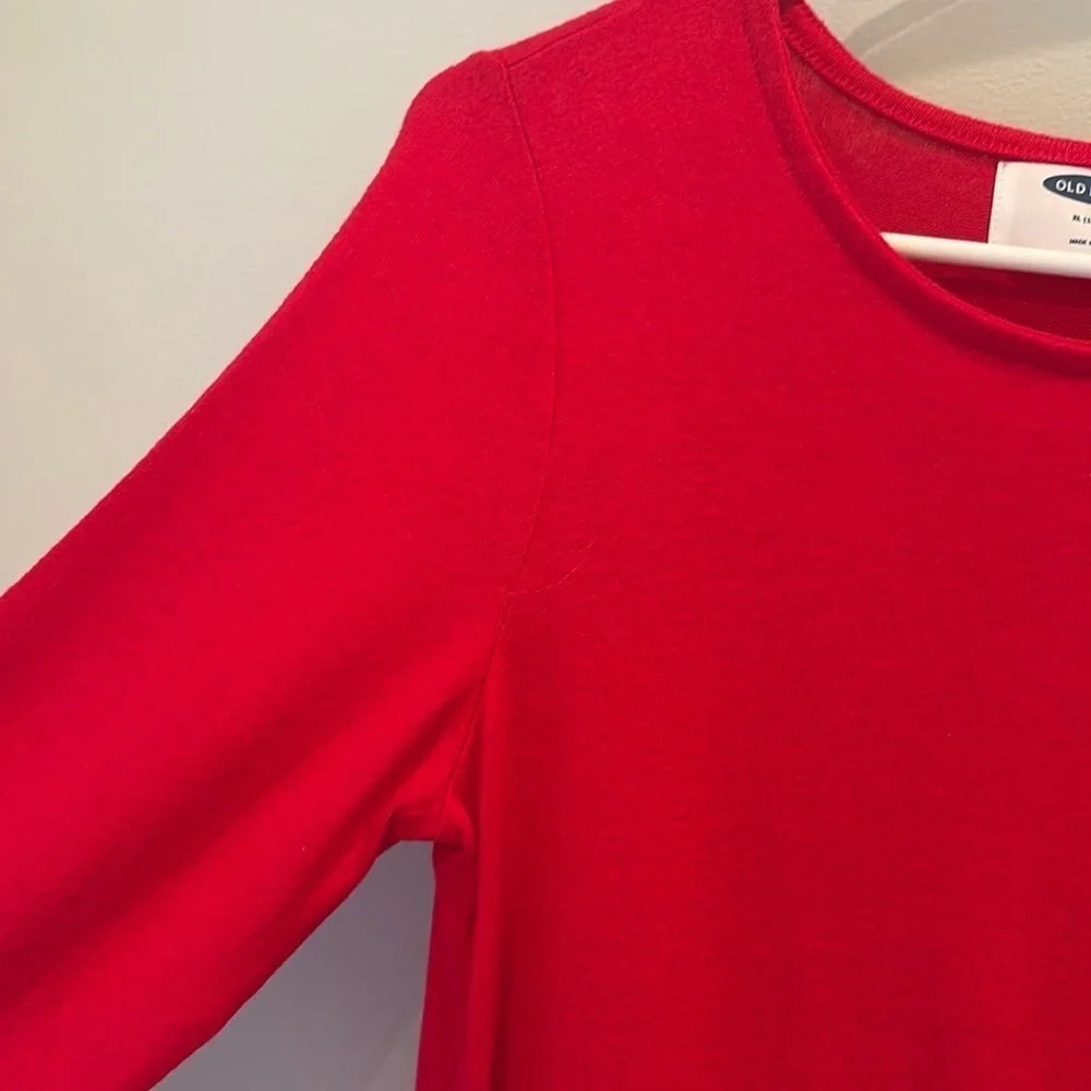 Old Navy - Girls long sleeve sweater | shirt - size XL (14-16).  Red